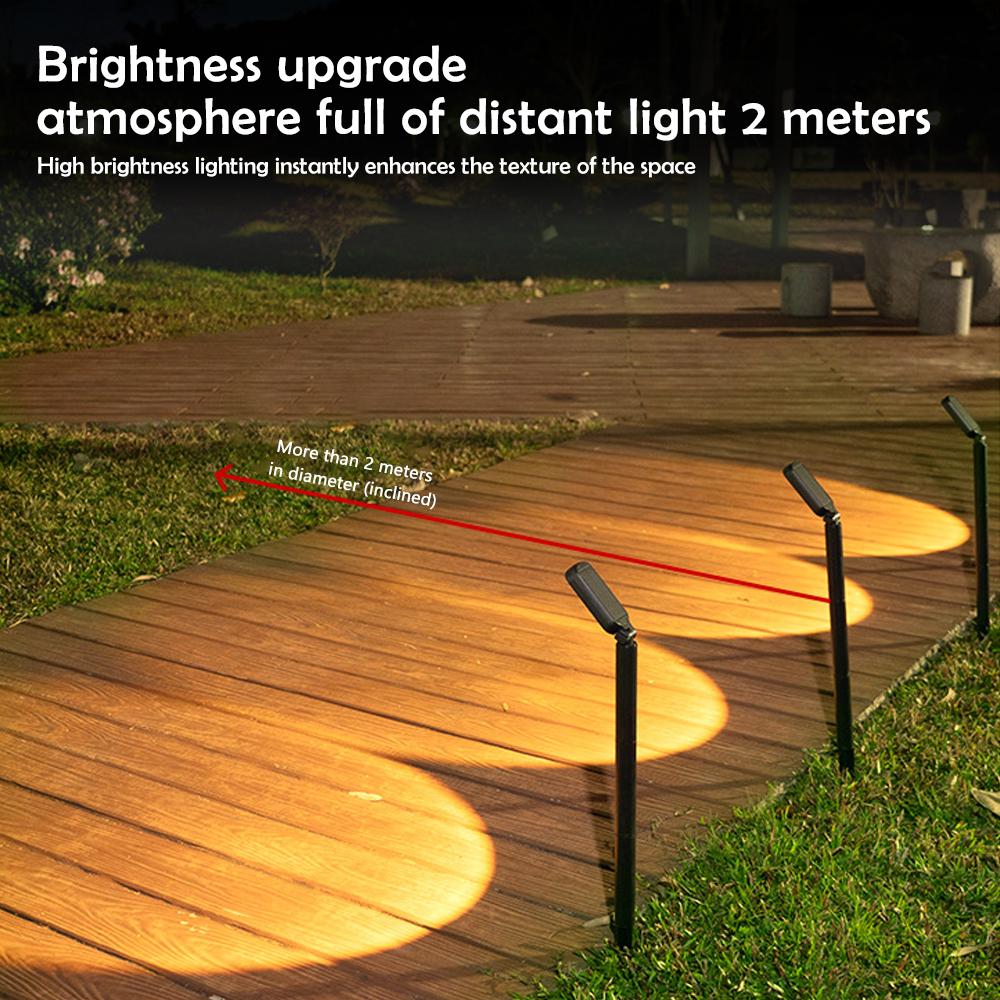Solar Lights Outdoor Garden Pathway Light Waterproof Solar Powered Lamp LED Landscape Path Spotlight Driveway Patio Yard