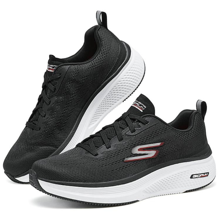 Skechers Go Run Elevate 2.0 Lightweight Rebound Fashion Versatile Breathable Low-Top Running Shoes Men Sneaker Black 220847-BLK