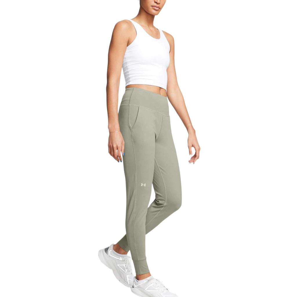 Under Armour Movement Solid Lightweight Comfortable Mid-Rise Slim Fit Sports Long Pants Women pants Green 1375078-504