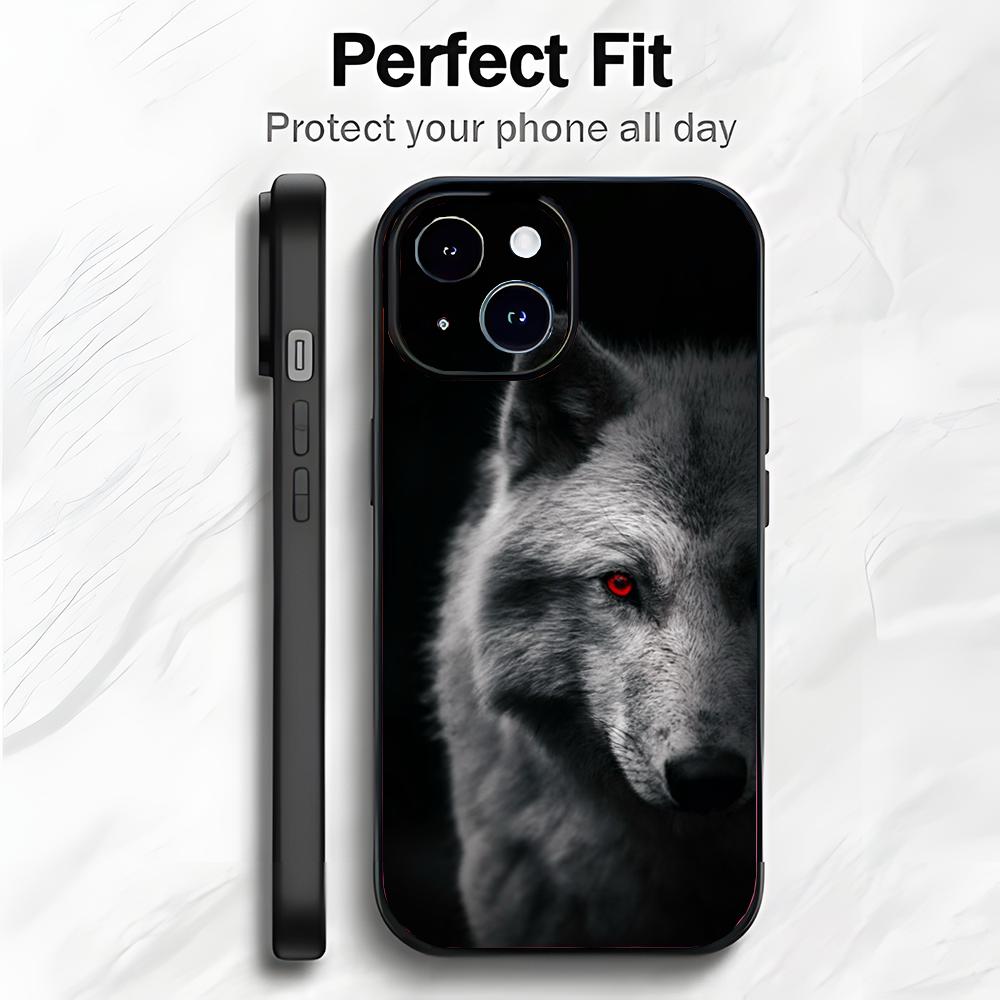 Animal The Wolf Howl Art Phone Case Phone Case Soft Packaging Lightweight For iPhone17 16 15 14 13ProMax