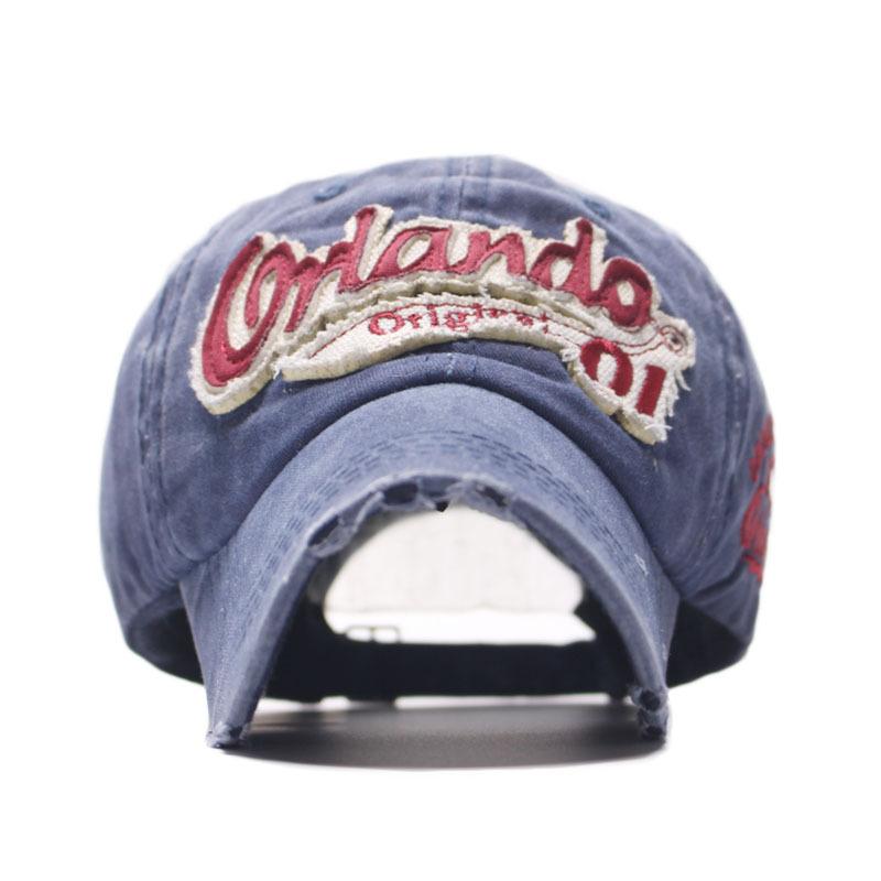 New Soft Top Couple Curved Brim Cap Men's and Women's Old Washed Alphabet Baseball Cap