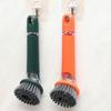 Press Cleaner Kitchen Pan Brush Non-Slip Dish Washing Scrubber Cookware Cleaner Brush  Kitchen Use
