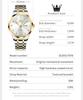 OLEVS 7078 Original Automatic Man Watch Digital Dial Stainless Steel Dual Calendar Waterproof Luminous Mechanical Men's Watches