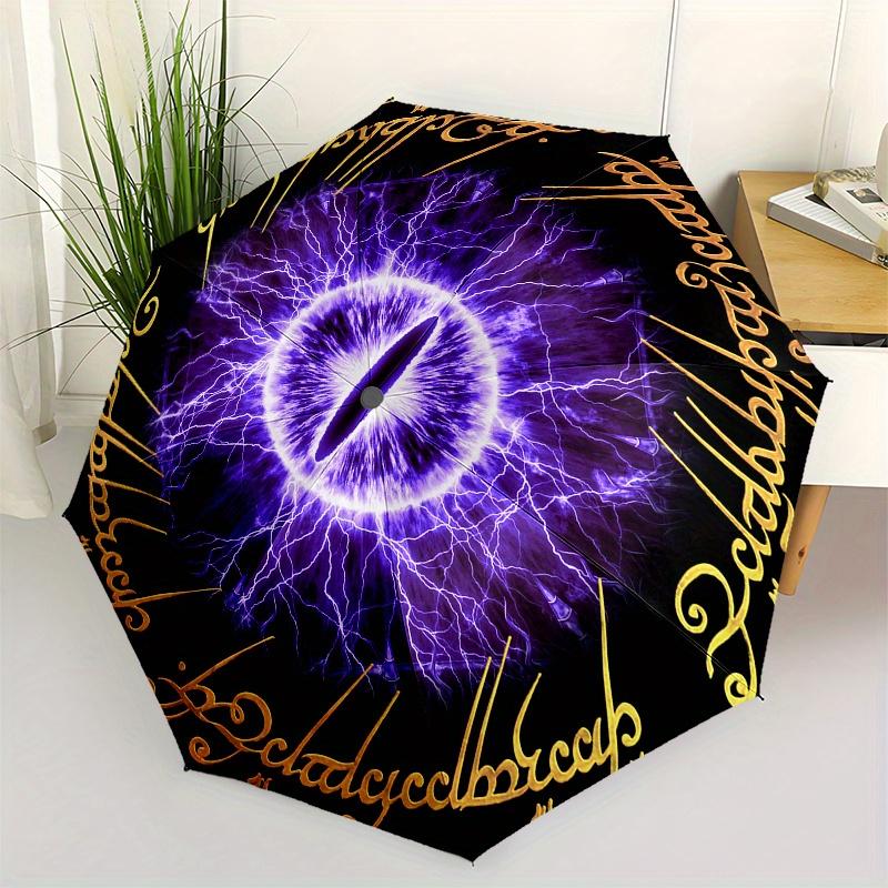 Eye of Sauron: Lord of the Rings Inspired Fantasy Art PrintUmbrella, Portable 3-Fold Compact Umbrella for Men & Women Gift