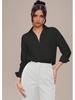 2026 European Fashion Slim-fit Mid-sleeve Women's Lapel Shirt