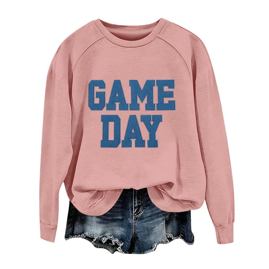 Unisex Fashion Printed Round Neck Long Sleeve Sweatshirt Pullover for Casual Everyday Wear