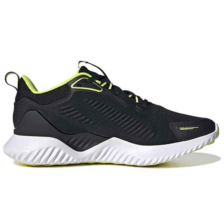 Adidas Alphabounce Beyond Soft Comfortable Fabric Durable Low-Top Casual Running Shoes Unisex Sneaker Black Green HP2635