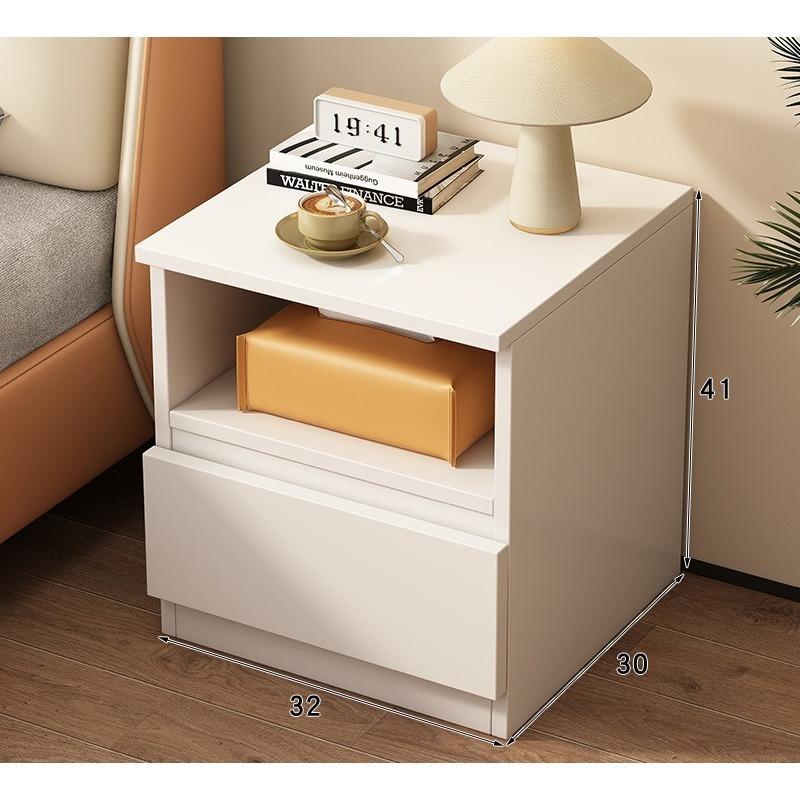 Bedside Table Household Simple Small Multi-Functional with Pumping Storage Locker Rental House Bedroom Bedside Small Cabinet