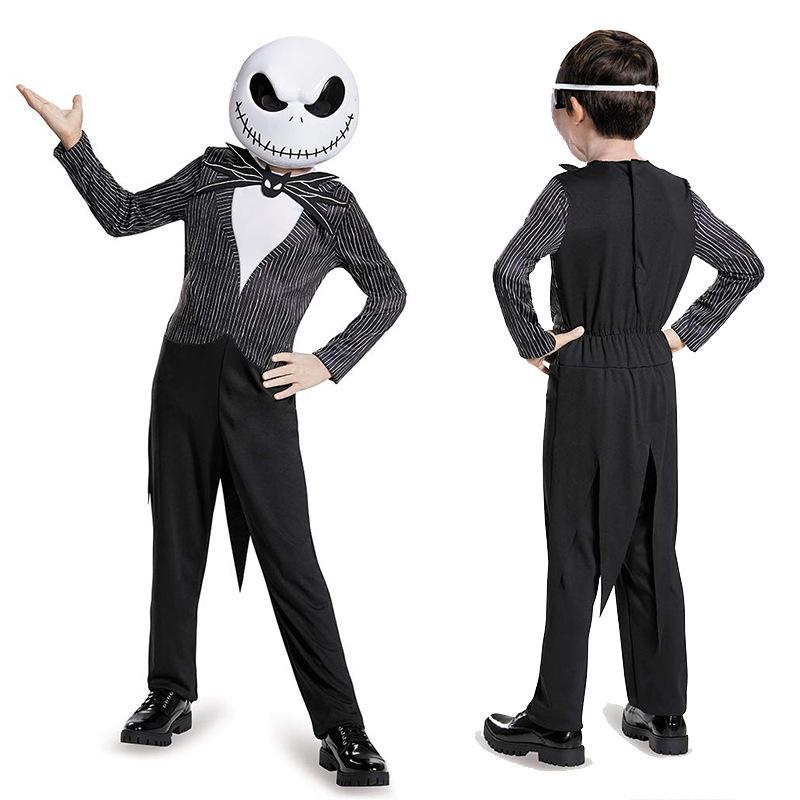 Before Nightmare The Christmas Jack Skellington Cosplay Childern Costume Party