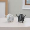 3D Printed Bull Figurine, Mini Bull Animal Statue, Collectible Desktop Ornament for Shelf, Home, Office, Desk Decor