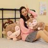 Cute Cartoon Sika Deer Plush Toy - Lying Fawn Pillow Doll