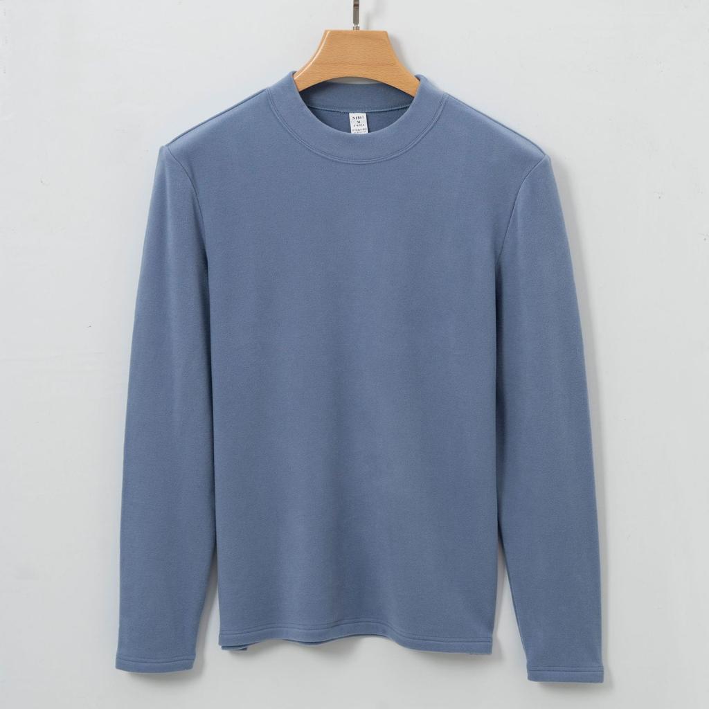 Pánské tričko, sametový poloviční vysoký límec, dlouhý rukáv, nošení termoprádla pro muže