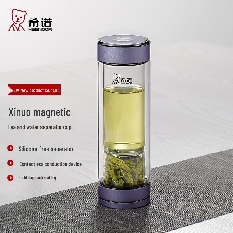 HEENOOR XN-7012 Double-Layer Tea Infuser Glass Bottle