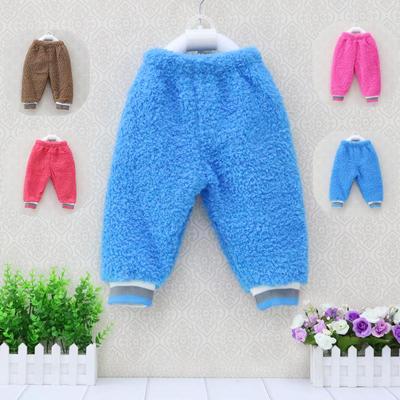 Newborn Boys And Girls Crawl Pants Velvet Children Clothing Winter Spring Trousers Kidswear Aapparel