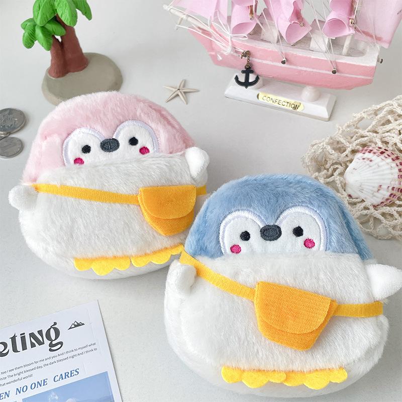 Cartoon Cute Mini Penguin Coin Wallet Pouch Girl Fashion Pendant Keychain Storage Bag Pendant Women Zero Wallet Gift
