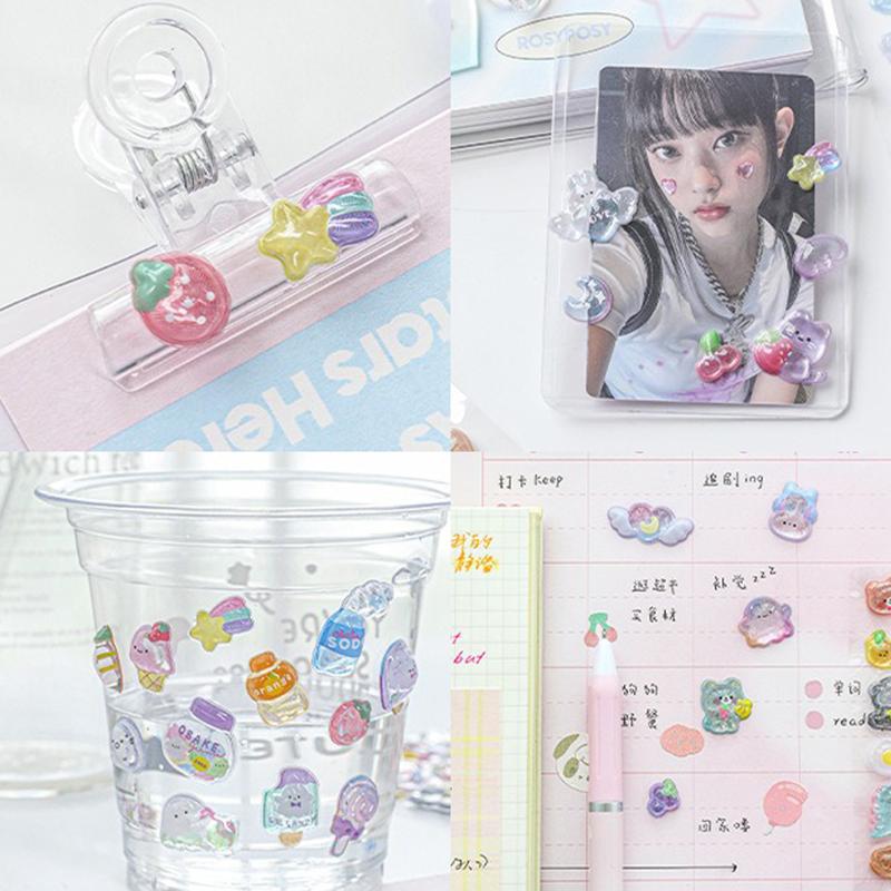 2Sheet/Pack Assorted Colorful Cute Animal Pattern Sticker 3D Embossed Stickers DIY Decorative Material for Phone Laptop Case ZYF