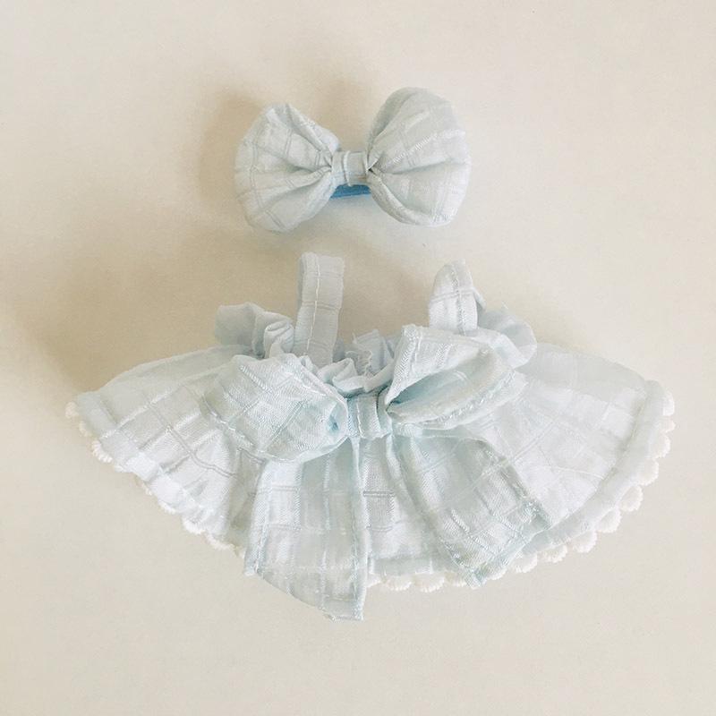 בגדי בובת קטיפה ויניל חמודה 17 ס"מ קופסה עיוורת - תליון LaBuBu שמלת אביזרים