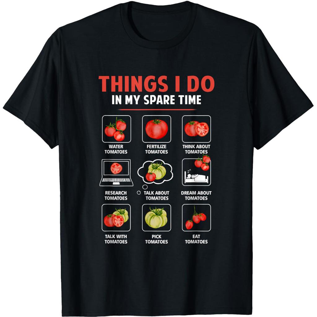 Lustige Tomaten-Überraschung Ein Glas geschnittene Tomaten T-Shirts Herren Baumwolle Humor Streetwear T-Shirt Kurzarm Unisex Lockere Kleidung