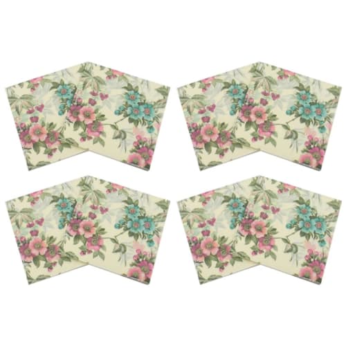 Frcolor Paper Napkins, Floral Print, 40 Count, Stylish Printed Napkins