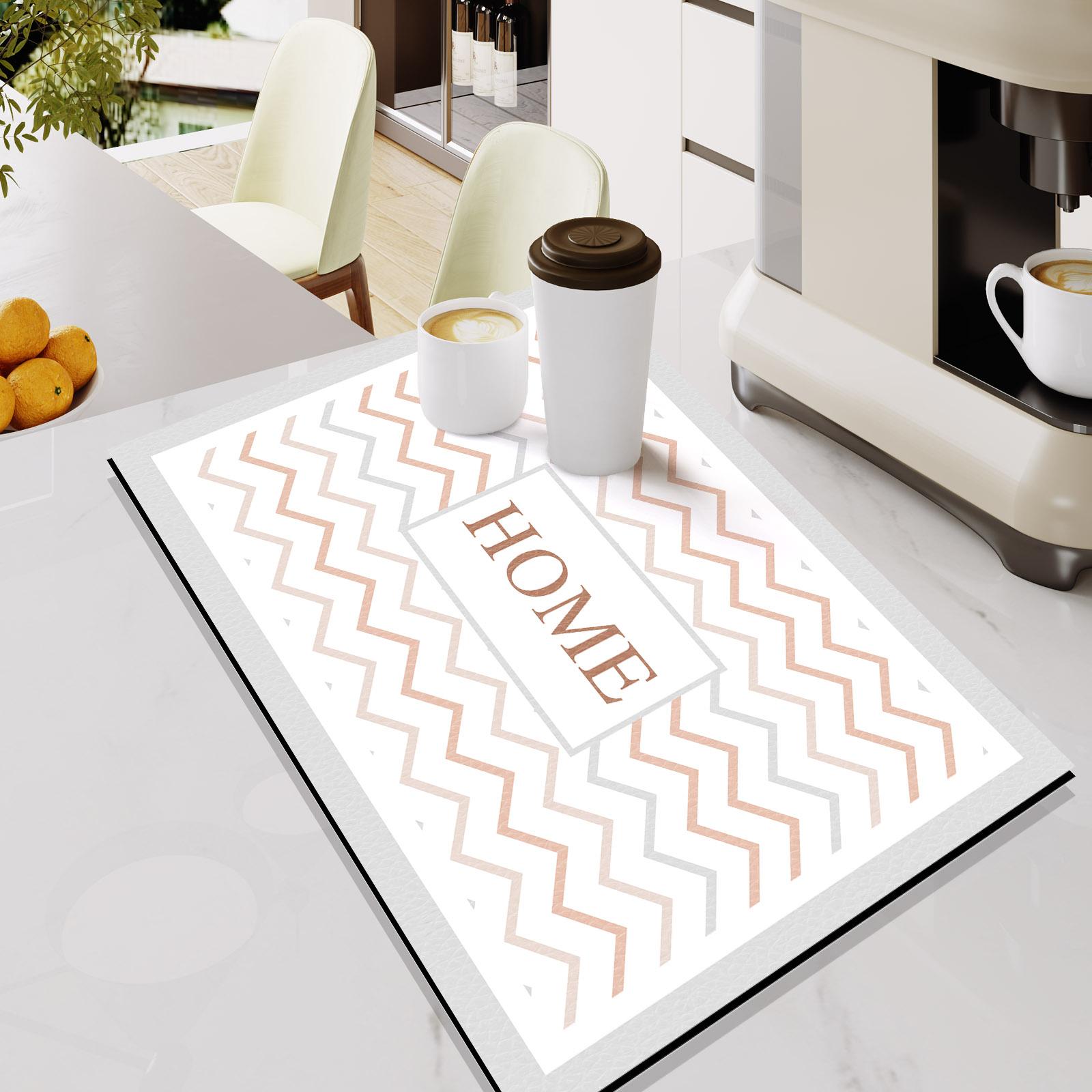 

Коврик для кофеварки, дренажная подкладка, нескользящие кухонные коврики для сушки посуды, быстросохнущие подставки для столовых приборов, моющиеся подставки для столовых приборов 30x40cm