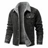 Winter Men's Denim Jackets Man Casual Fleece Warm Windbreaker Jacket Fashion Mens Retro Jean Coats Clothing