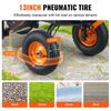 Poly Garden Dump Cart Heavy-duty Yard Carts and Wagons 1500 lbs 13" Tires