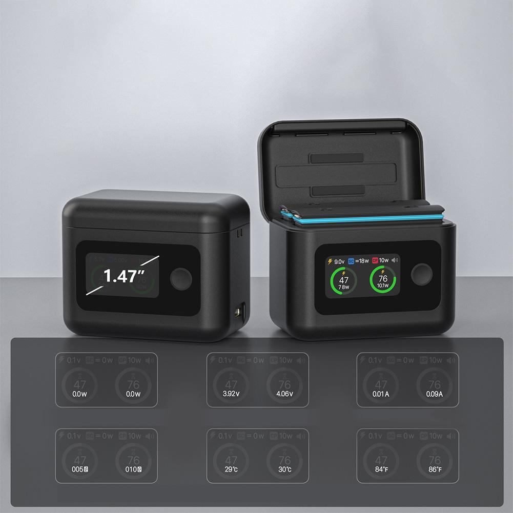 Smart Charging Box 27W Fast Charging Hub With LED Display Battery Charger For Insta 360 X5 Battery Accessories