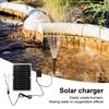 Pannello Solare 5W 5V con Pompa dell'Acqua Alta Efficienza di Conversione IP65 Impermeabile Alimentatore Pannello Solare in Silicio Monocristallino