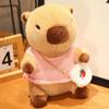 Dress Up Capybara Plush Doll Cartoon Capibara Fluffty Doll Cute Capybara Plush Toy  Home Decor