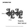 Letter LOVE Cufflinks Stainless Steel Personalized Design Niche Temperament Clothing Accessories