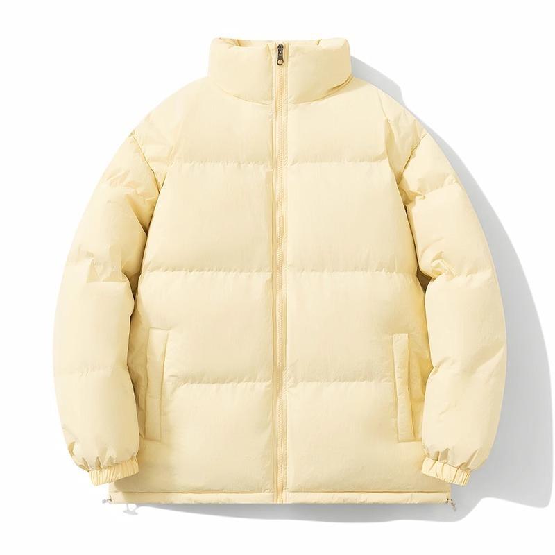 Daunenjacke für Herren Neu Winter Locker Plus Baumwolle Verdickt Warm Stehkragen Kälteabweisende Kleidung Jacke