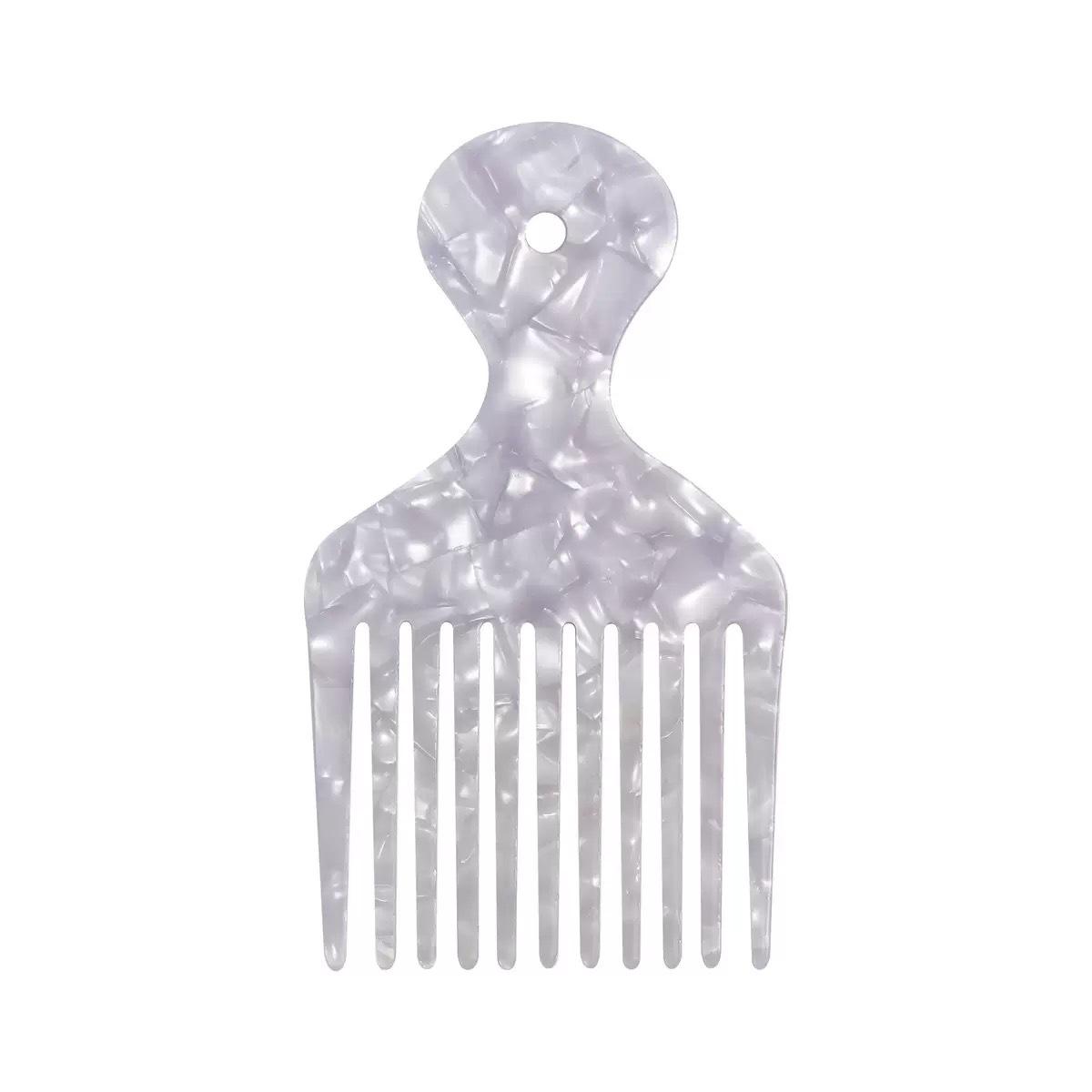 

Zhendong s New Personalized Vinegar Board Comb With Long Handle Simple Retro Smooth Hair белый