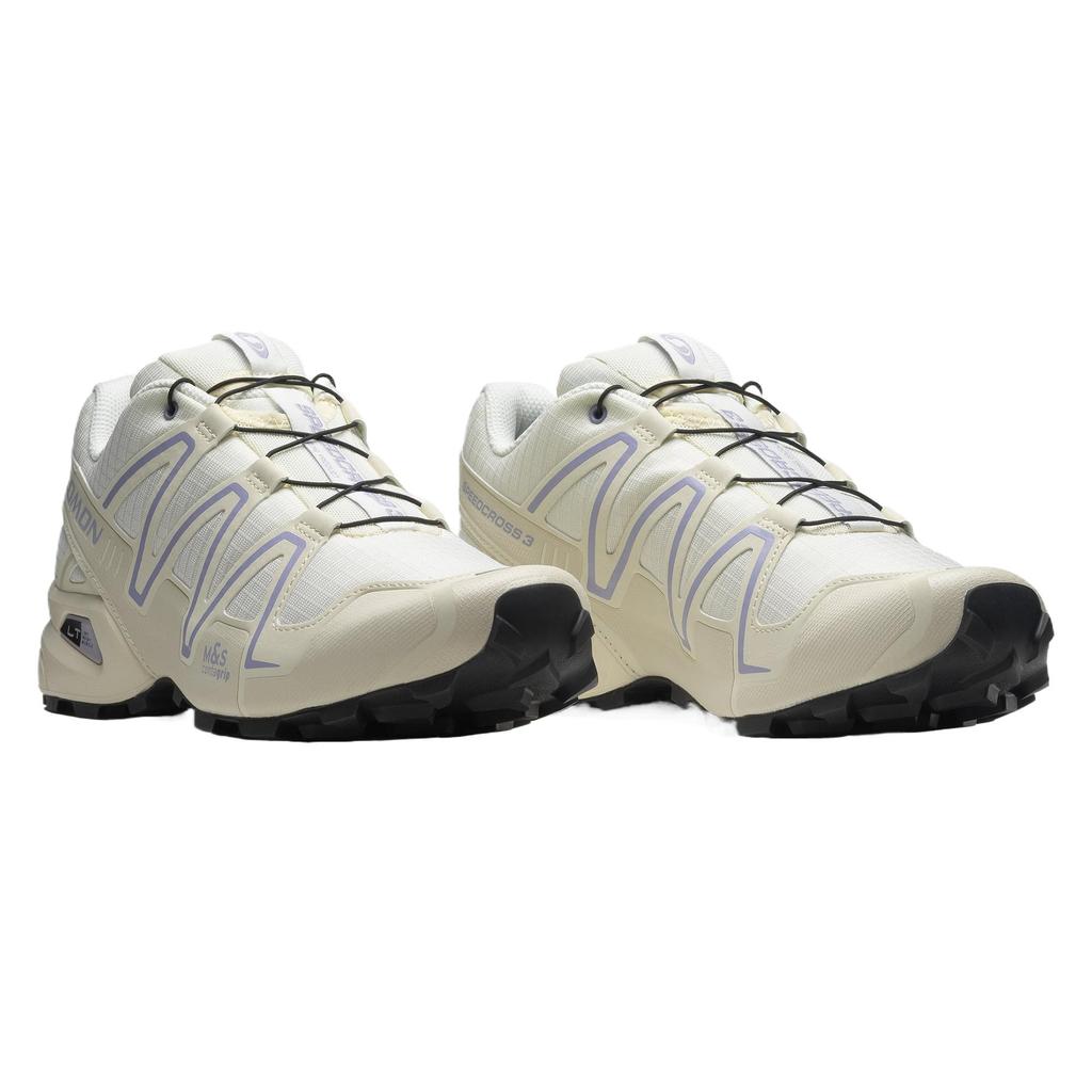SALOMON Speedcross 3 Comfortable Stylish Slip-Resistant Durable Lightweight Low-Top Outdoor Functional Shoes Unisex Shoes White 477234