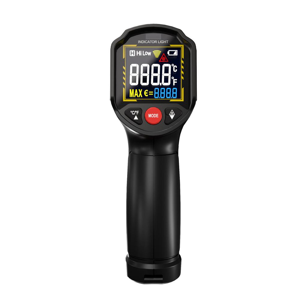 Infrared Thermometer Non-contact Temperature Sensing Gun -50°C to 600°C (-58°F~1112°F) with Adjustable Emissivity for Car