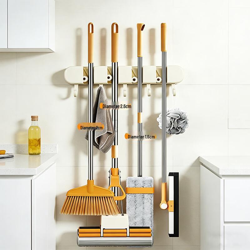 

Бесшумный регулируемый держатель для швабры и метлы Jia Lifang