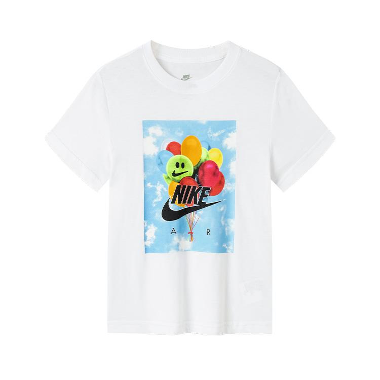 Nike T Shirt Pure White Children Aged 3 7 Years Old NY2322067 (6)120/60