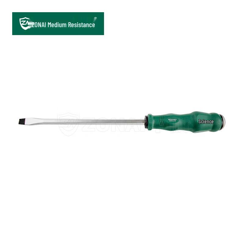 Heavy-Duty Slotted Through-Handle Screwdriver 8x200mm