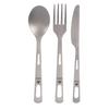 Camping Knife Fork Spoon Set Ti Tableware Reusable Outdoor Flatware for Backpacking Camping