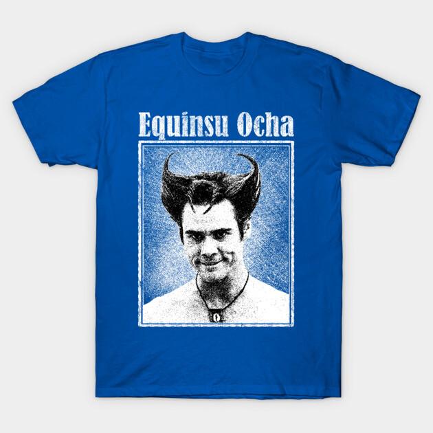 Jim Carrey Ace Ventura White Devil graphic Vintage summer Unisex TShirt Unisex ONeck Cotton Short S
