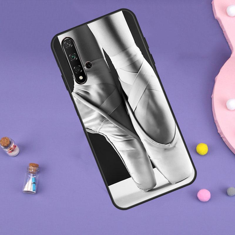 Ballet Ballerina Shoes Pointes For Huawei Nova 5T 9 10 SE 7i 8i 11i 12i Y60 Y61 Y70 Y72 Y73 Y90 Y91 P20 P40 P30 Lite Case