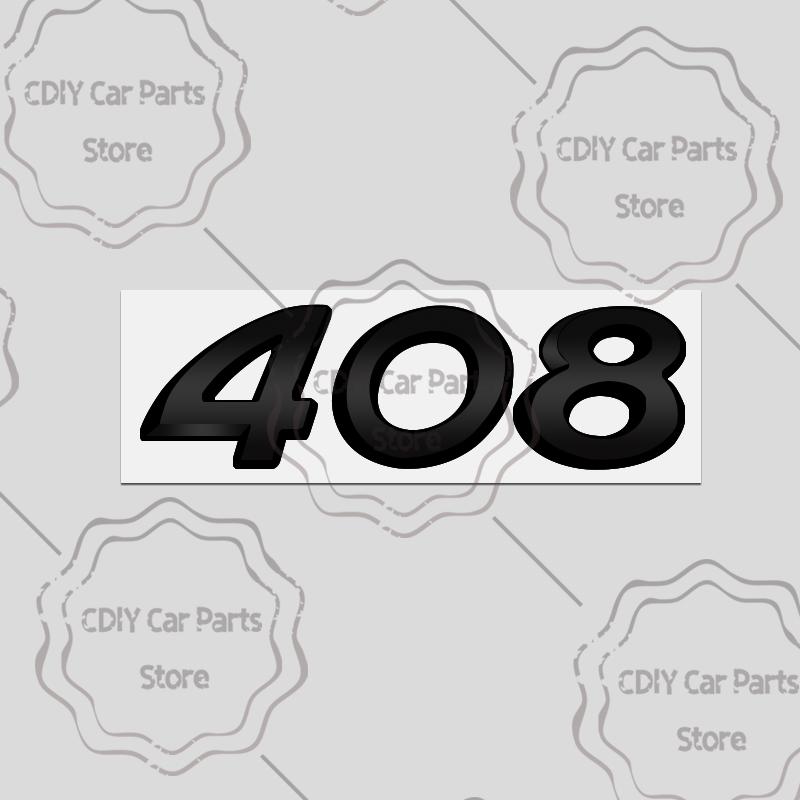 JGCR7 Car Sticker For Peugeot 2008 3008 4008 5008 107 407 308 408 508 307 301 405 208 207 206 Black Letter Emblem Metal Badge Decals