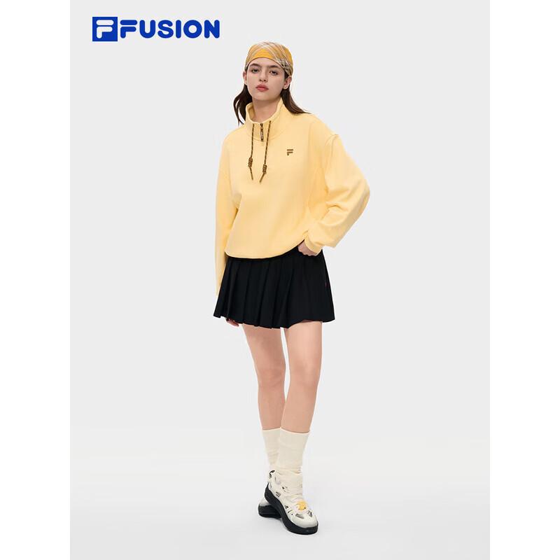 FILA FUSION Women's Pullover Knit Long-Sleeve Sweatshirt