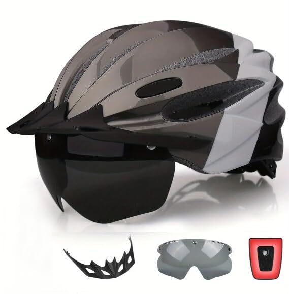 

KINGLEAD Взрослый велосипедный USB с безопасным магнитным креплением и подходит для и электрического мужского и размера L шлема, сертифицирован CPSC/CE, высокая жесткость,