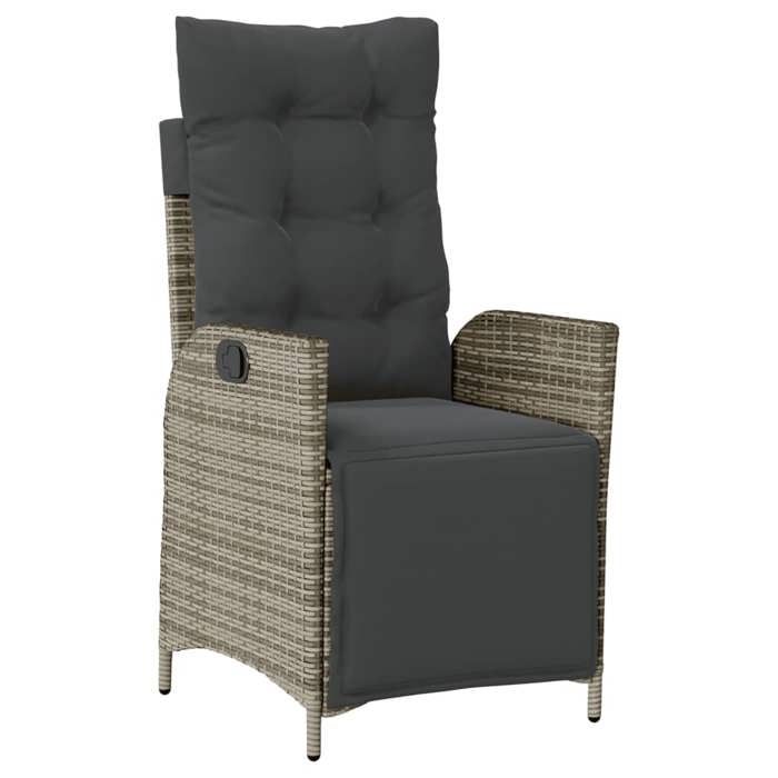 VidaXL Ensemble à Manger de Jardin avec Coussins 7 pcs, Table et Chaises avec Dossier Réglable, Meubles d'Extérieur, 3213329
