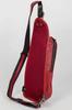 Doubles Stylish Body Genuine Red VIF-7200 Men's One-Shoulder Bag, Leather, Small,
