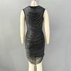 New Bandage Dress Fringed Sexy Evening Dress Nightclub Party Hip Wrap Elegant Temperament Sleeveless Women's Clothing