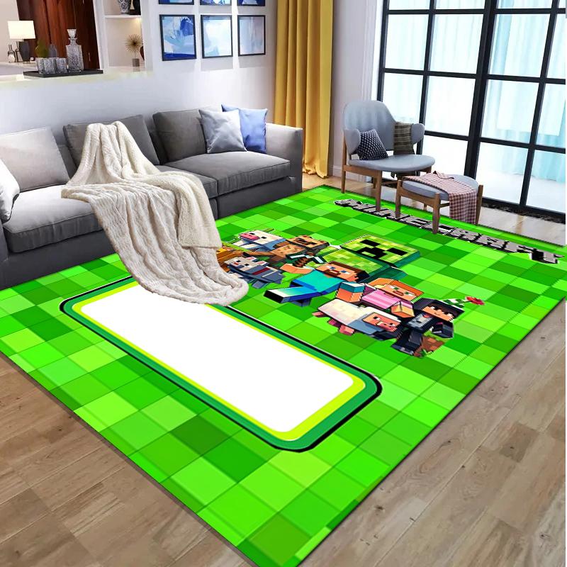 Gamer Pattern Rug, Indoor/Outdoor Mat, for Picnic, Gameroom, Bedroom, Office, Living Room, Home Decor Carpet, Birthday Gift
