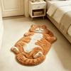 Non-Slip Cat-Shaped Area Rug Easy To Clean Cartoon Carpet Soft Home Decor Carpet  Living Rooms