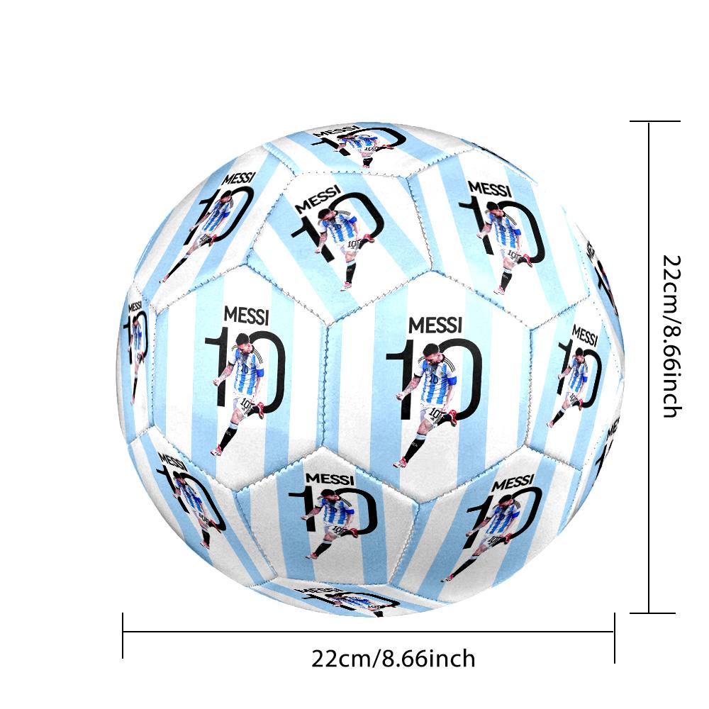 Messi's Argentina Celebration Soccer Ball Size 5 Football Machine Sewn Indoor/Outdoor Universal Football Unique Gift for Soccer Lovers
