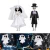 Halloween Decorations Outdoor Hanging Bride Groom Skeleton Poseable Hanging Skull Scary Room Pendant Yard Decors
